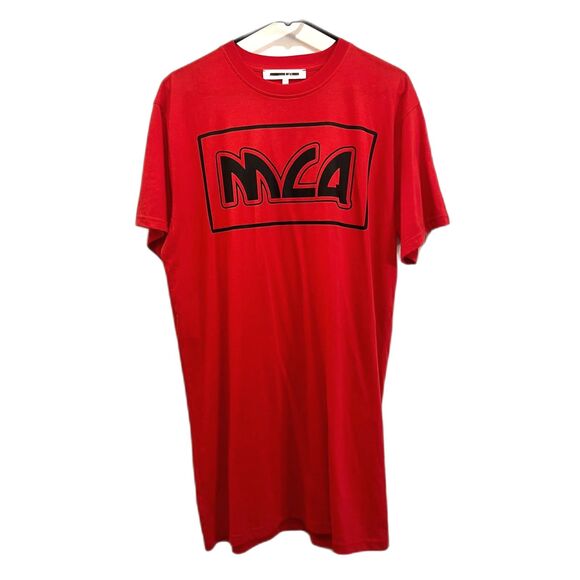 MCQ Alexander Mc Queen Red Pullover T Shirt Dress Women's Size Small - Picture 2 of 10
